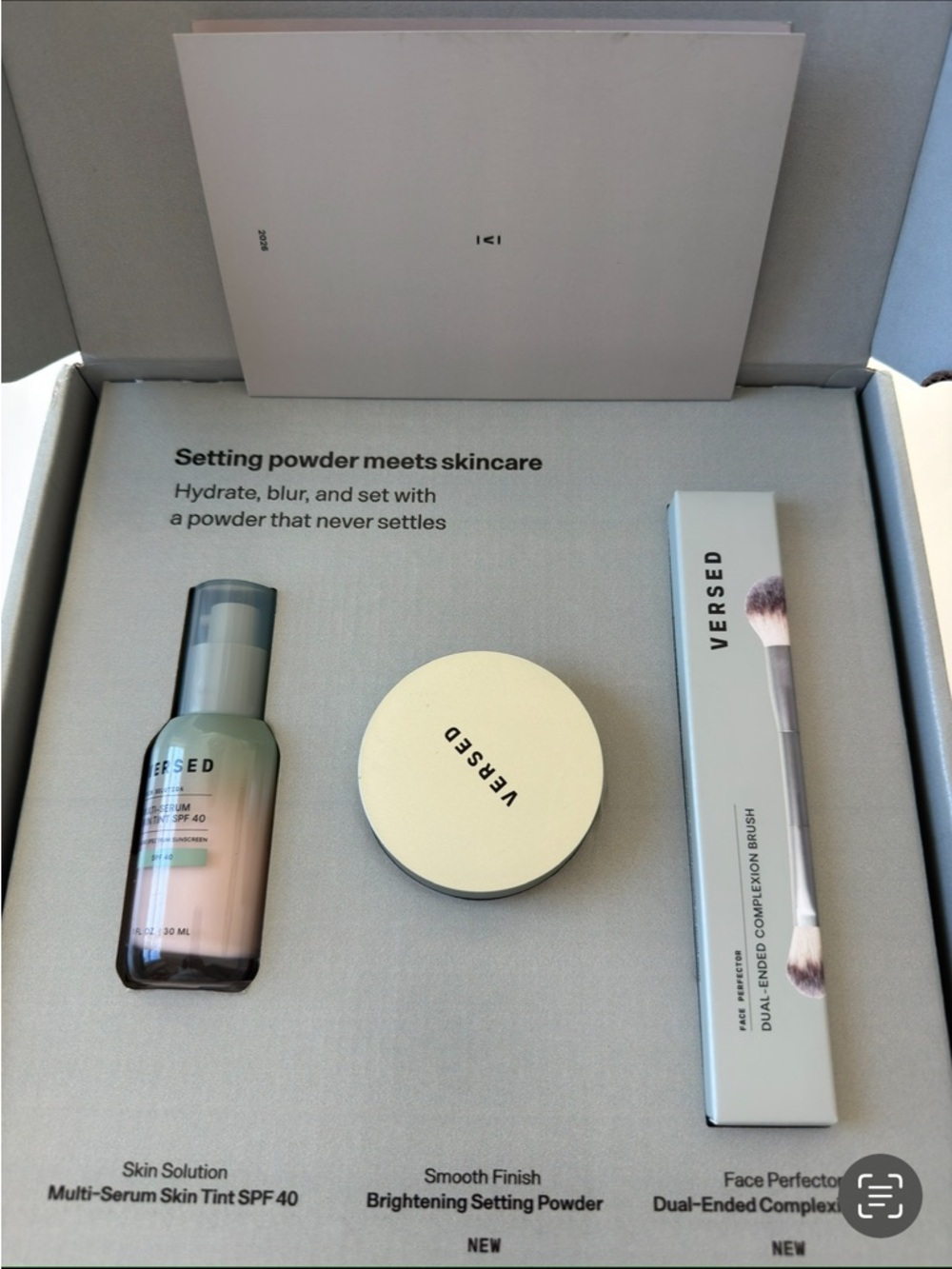 Versed skin tint and setting powder set